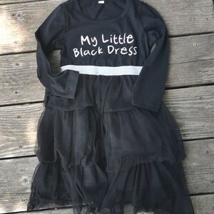 Girls "little black dress". Size 5.